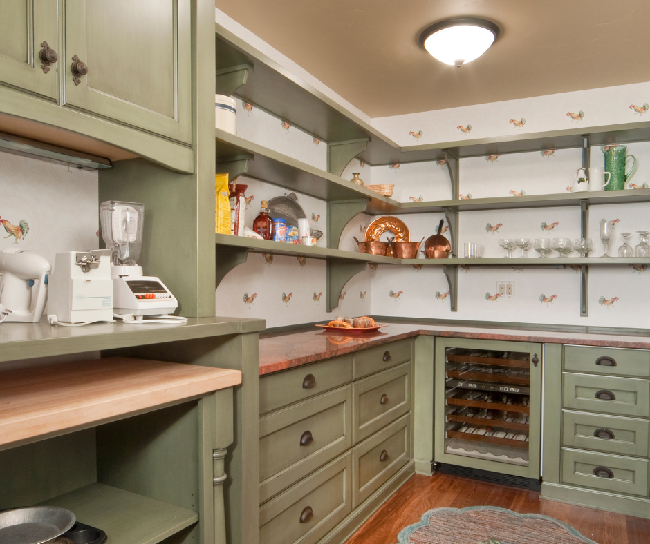 Butler pantry cabinetry painting in Columbus NE
