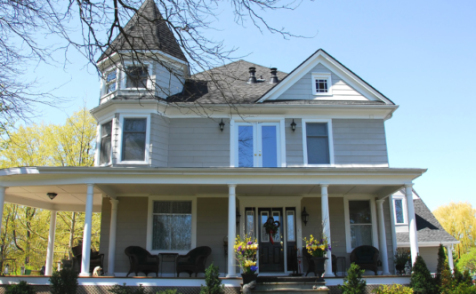 Beautiful home showing exterior painting in Columbus, Nebraska