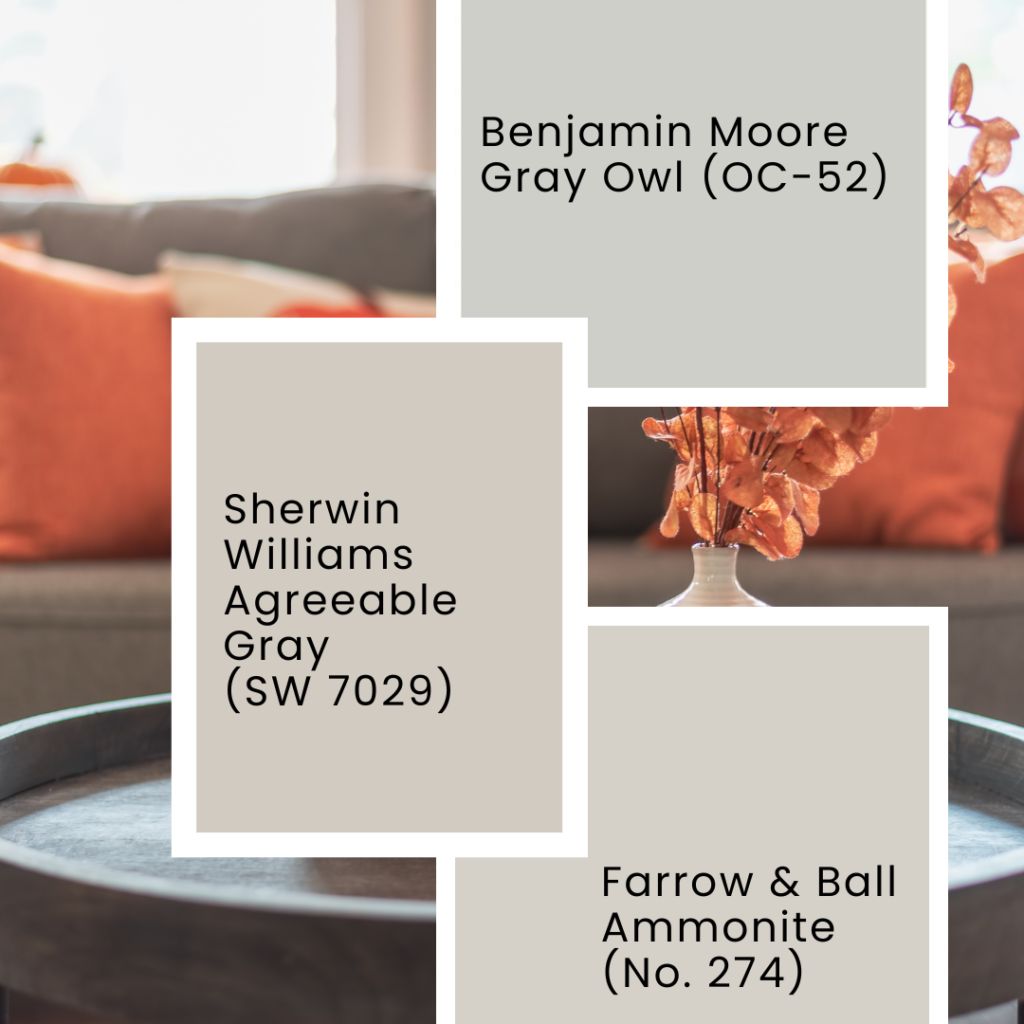 Warm gray paint colors for cozy interior spaces